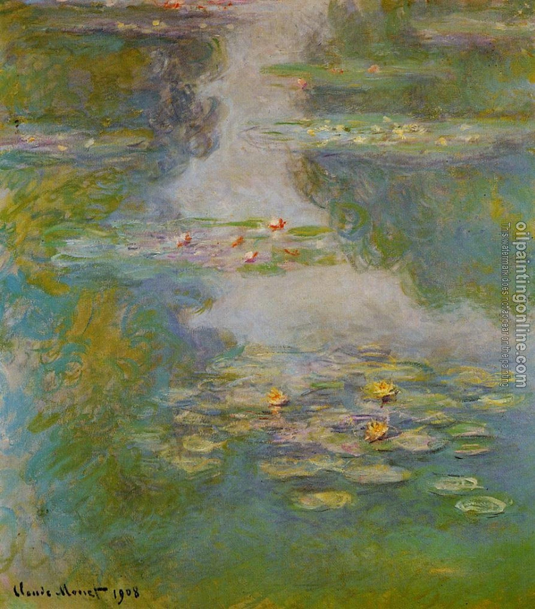 Monet, Claude Oscar - Water Lilies